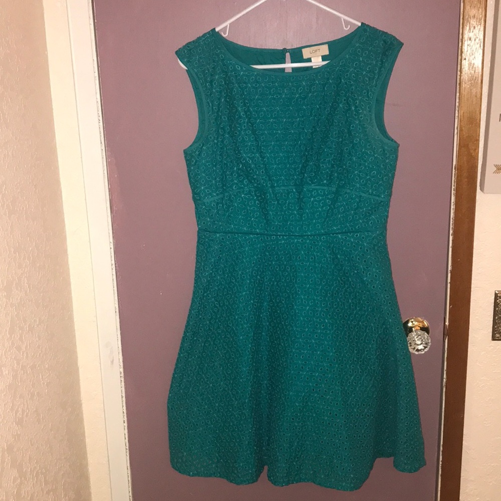 Teal summer dress